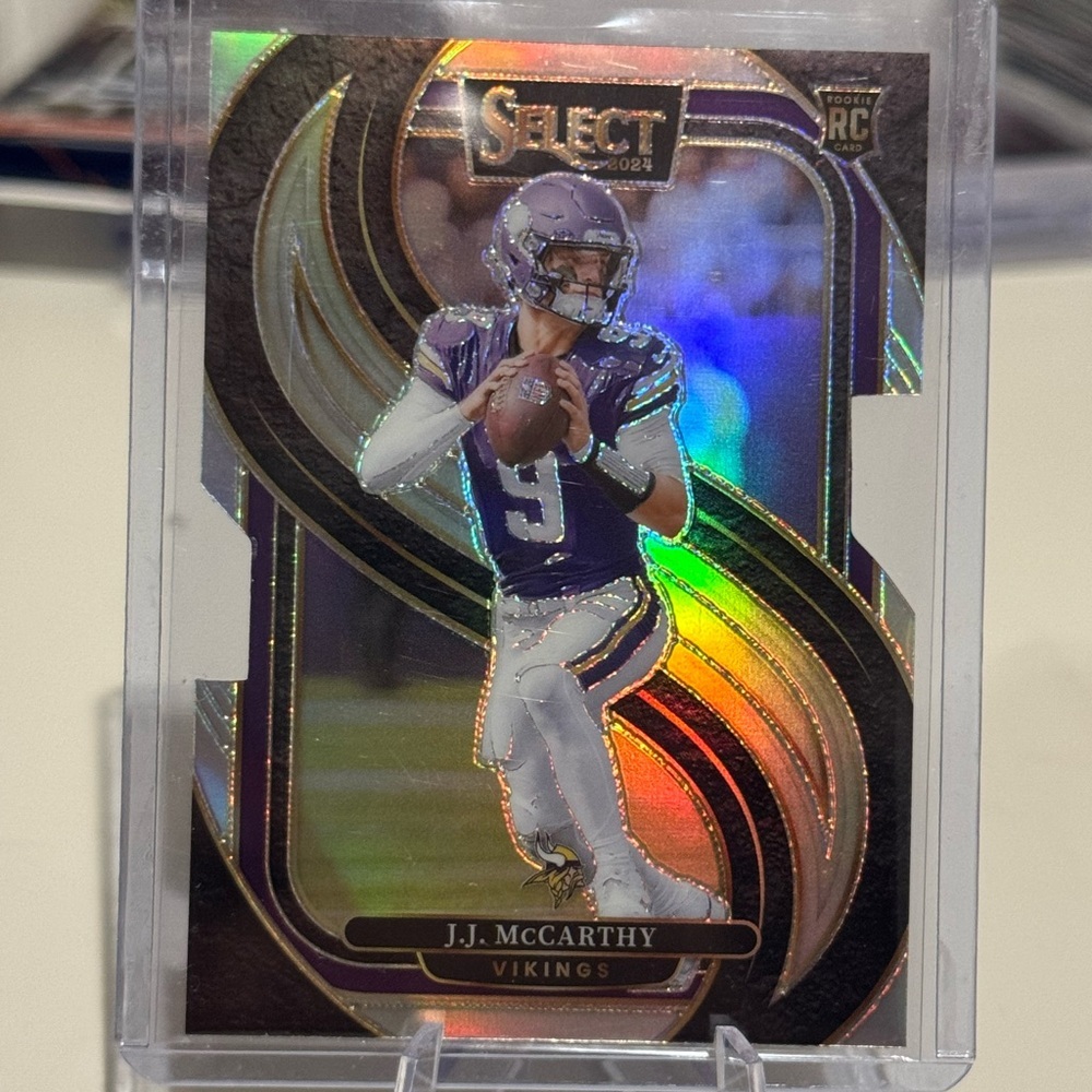 2024 J.J. McCarthy Panini Die Cut Prizm silver variation Rookie MINT CONDITION